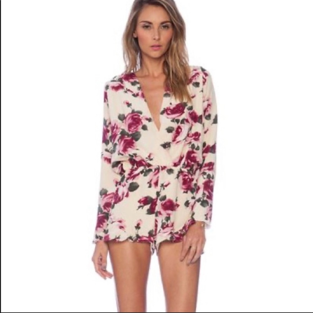 Stone Cold Fox Floral Playsuit